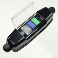 70400-AR Weatherproof<br>In-Line GFCI<br>16A-220/240V 30Ma Trip Auto Reset 