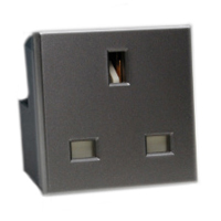 13 Amp 250V 72100X45-BLK United Kingdom BS1363A Outlet Receptacle