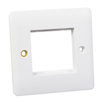 Wall Plate / Mounting Frame. Opening Size 45x45mm.