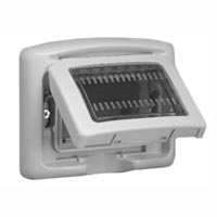 68063X45 Weatherproof Cover. Gray. IP55 Panel Mount. Accepts 22.5, 45 & 67.5x45mm Devices.