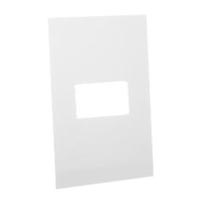 79140X45-N Finish Plate. White. Fits 79170X45-N Mounting Frame. Opening Size 22.5x45mm.