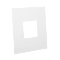 79215X45-N Finish Plate. White. Fits 79210X45-N Mounting Frame. Opening Size 45x45mm.